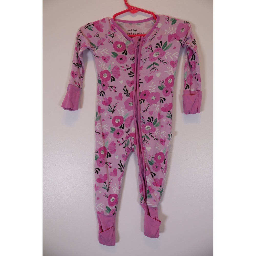 Little Sleepies Sweetheart Floral Zippy Baby 0-3 Months